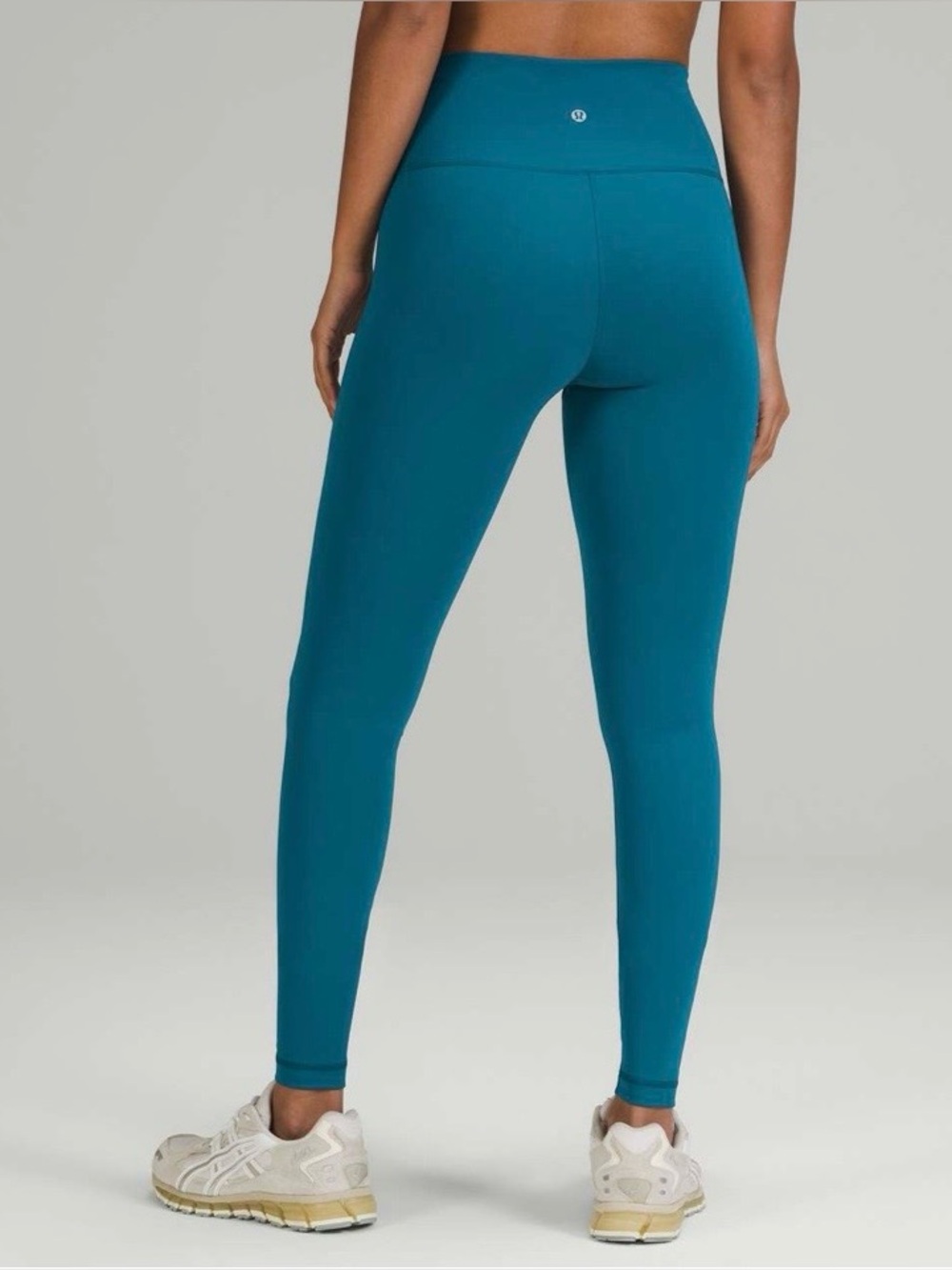 Lululemon Blue Capri Wunder Train High Rise Tight Leggings 28 Inch Inseam Size 4 - Picture 2 of 11